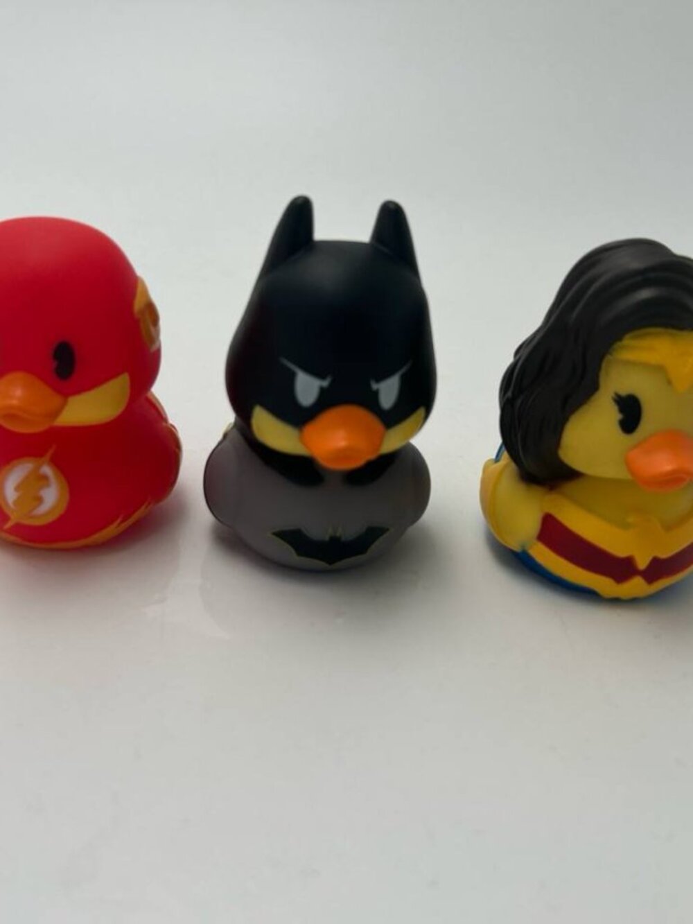 DC Comics Duckalooz Batman Flash Wonder Woman Rubber Ducks Lot of 3